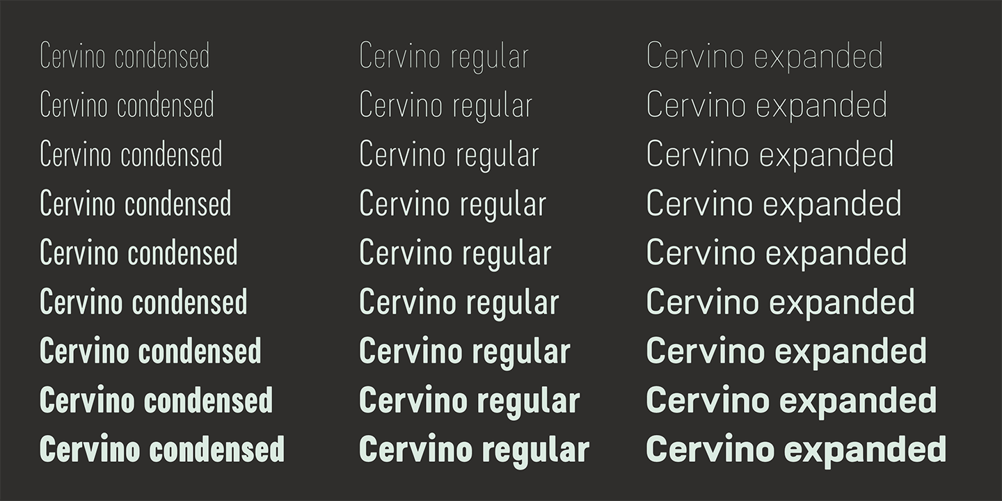 Cervino Condensed